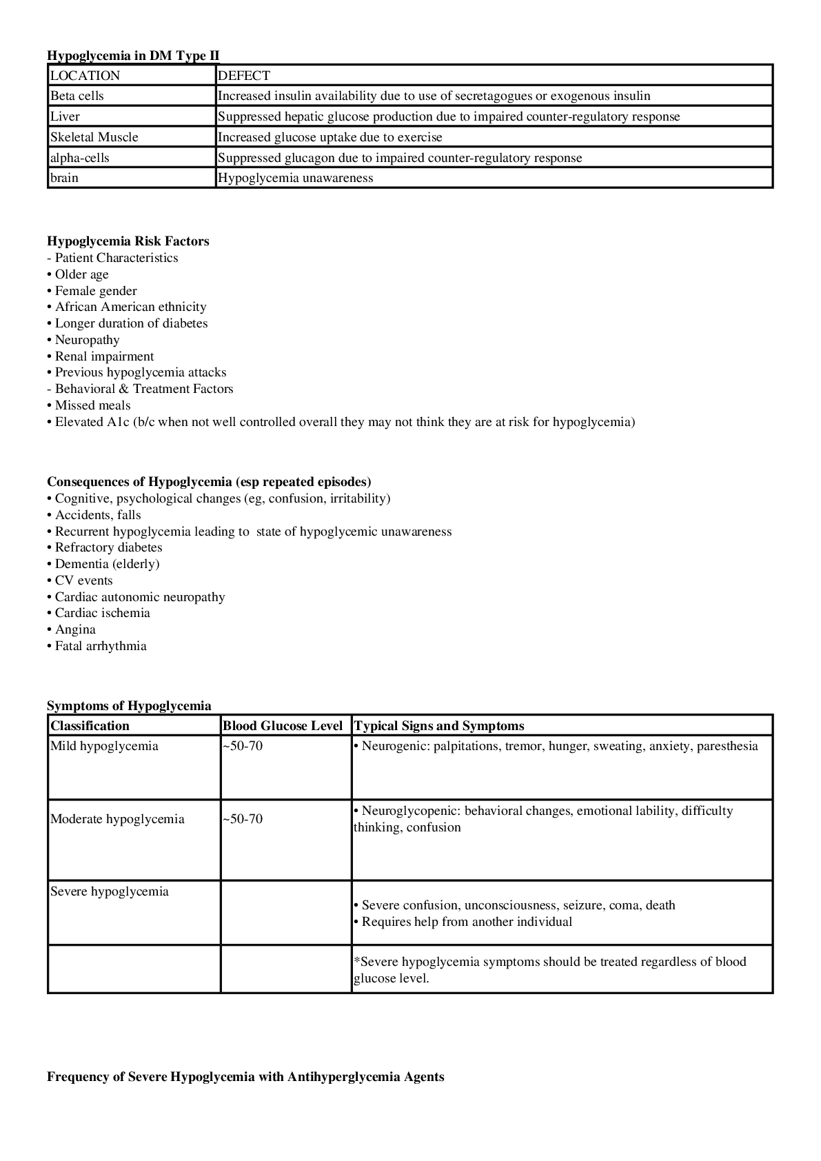 Preview image of NURS 8024 Hypoglycemia in DM Type II (Complete Update) document